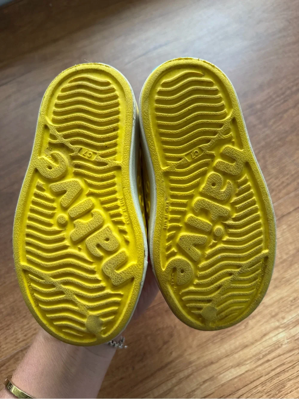 Native Kids Slip-On Water Shoes in Bright Yellow